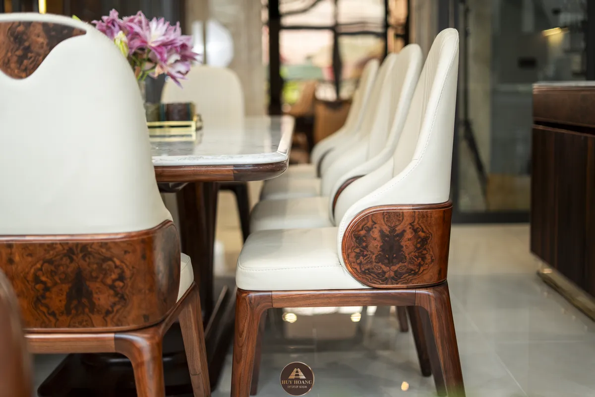 Thiết kế thi công nội thất gỗ óc chó Amber House – Không gian sống chuẩn nghỉ dưỡng