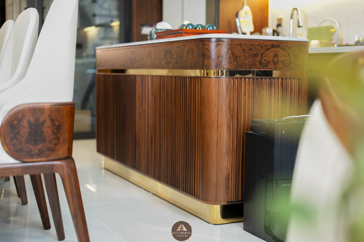 Thiết kế thi công nội thất gỗ óc chó Amber House – Không gian sống chuẩn nghỉ dưỡng