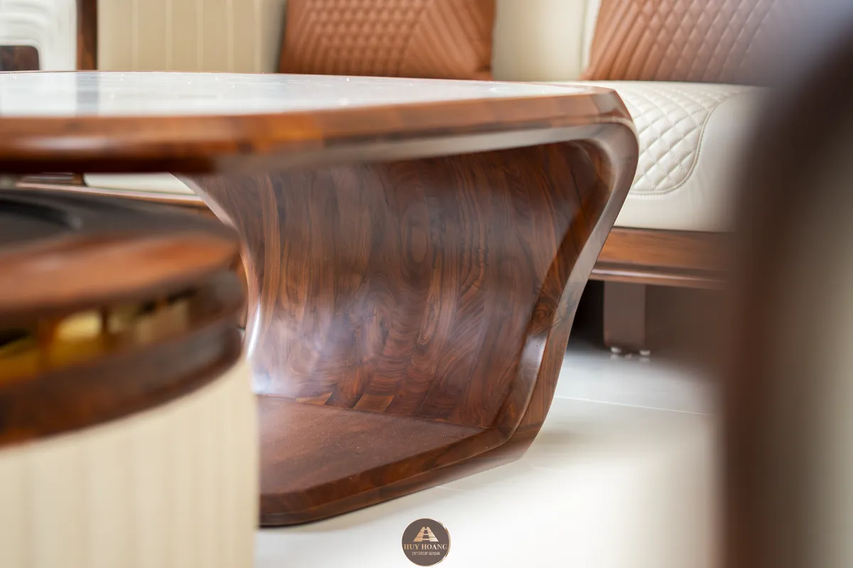 Thiết kế thi công nội thất gỗ óc chó Amber House – Không gian sống chuẩn nghỉ dưỡng