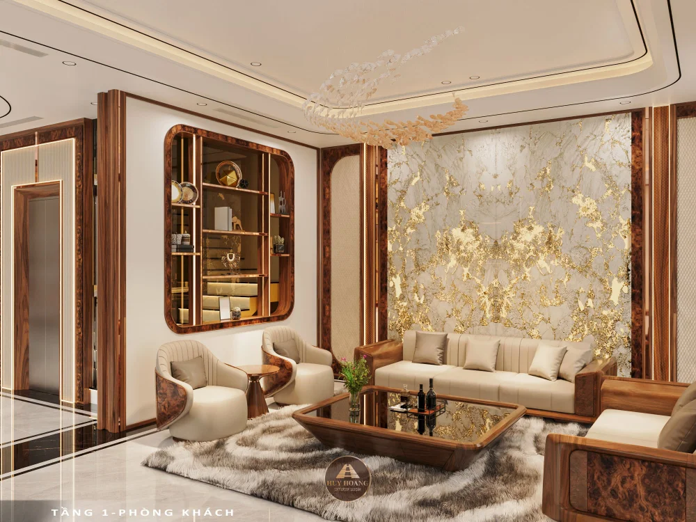 Dự Án Hoàn Thiện: Biệt Thự Gỗ Óc Chó Modern Luxury Tại Vinhomes Vũ Yên