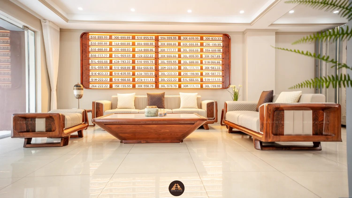 Sofa gỗ óc chó Avalon Aura
