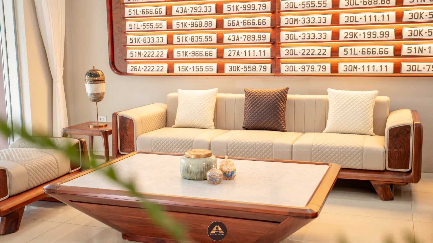 Sofa gỗ óc chó Avalon Aura
