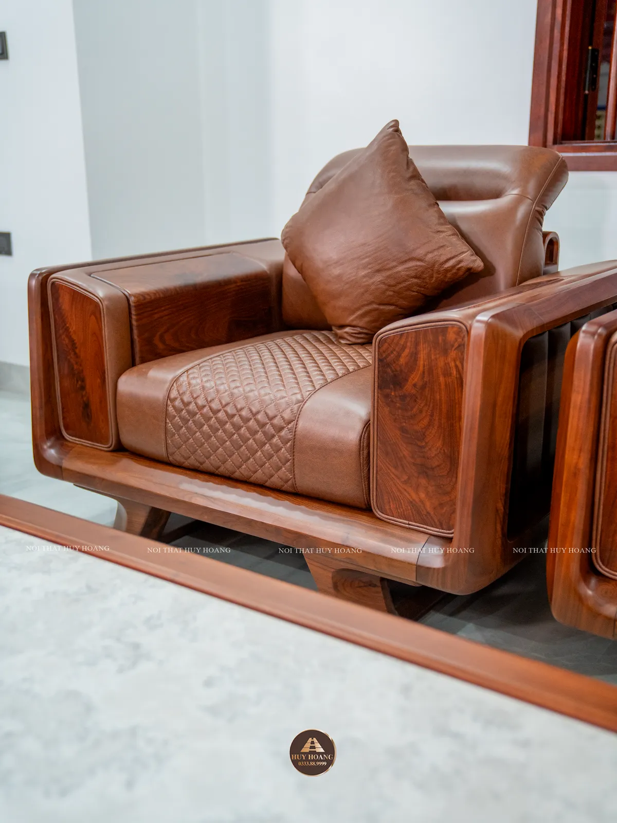 Sofa gỗ óc chó Avalon Lento