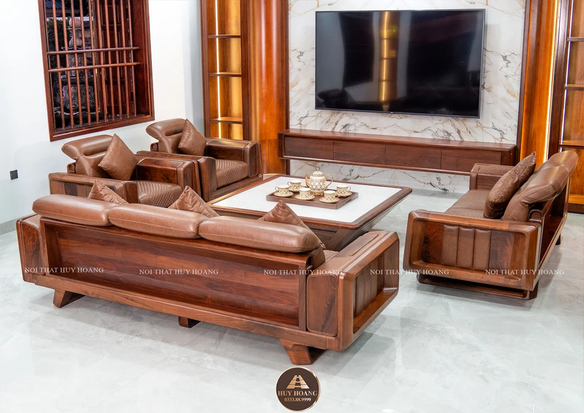 Sofa gỗ óc chó Avalon Lento