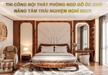 Thi Công Nội Thất Phòng Ngủ Gỗ Óc Chó Sang Trọng, Đẳng Cấp