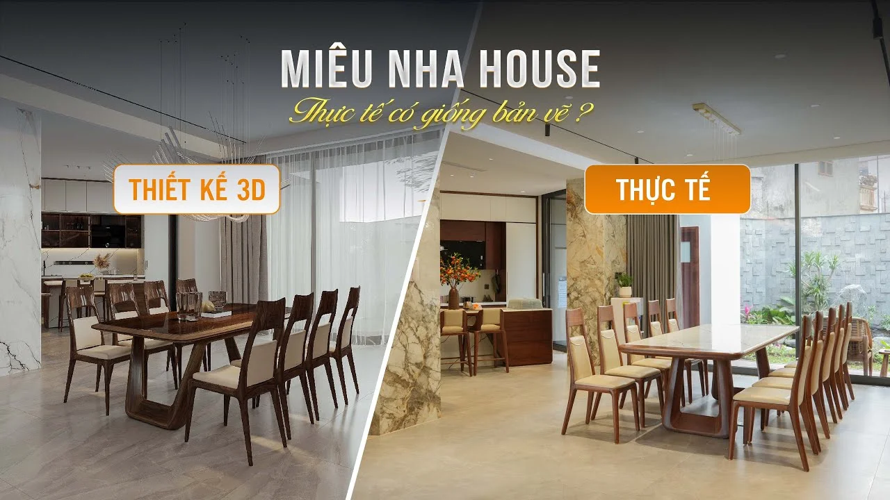 Biệt thự Miêu Nha: Từ bản vẽ có sẵn đến công trình hoàn thiện sắc nét