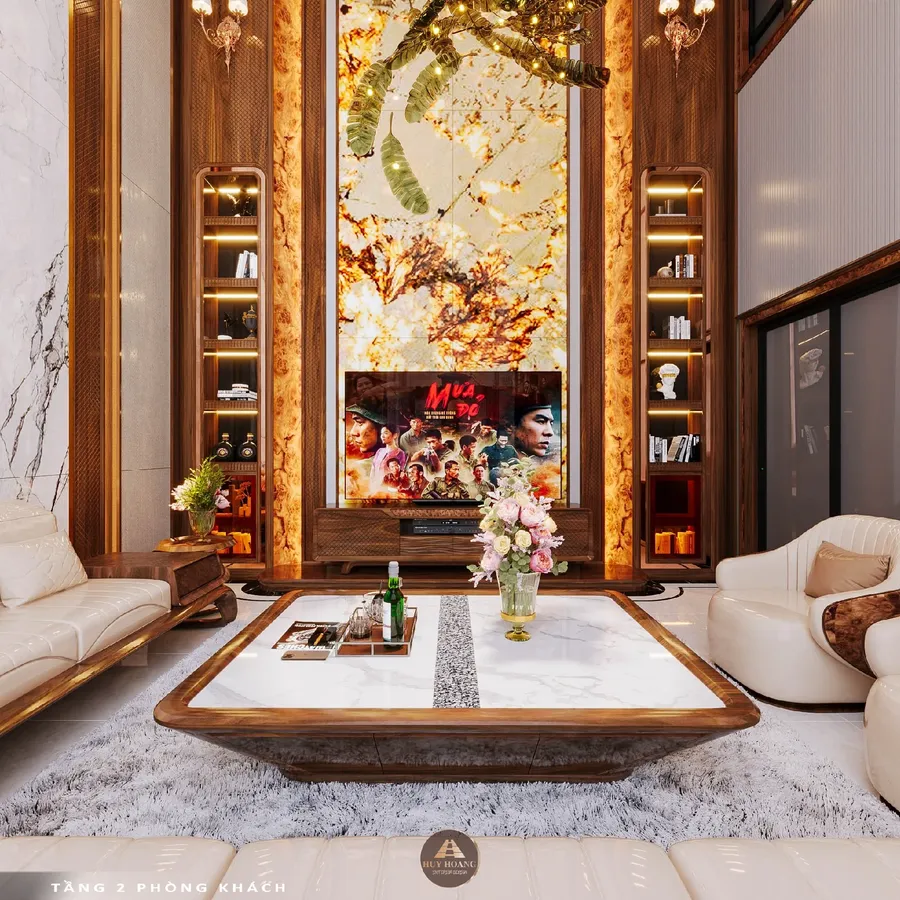 Mẫu vách ốp tường gỗ óc chó và báo giá 2026