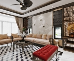 Thiết kế nội thất nhà phố phong cách indochine tại Gia Lâm, Hà Nội