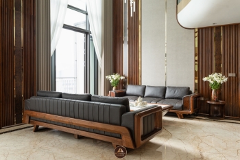 THIẾT KẾ NỘI THẤT GỖ ÓC CHÓ VILLA ĐÔNG ANH