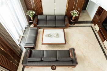 THIẾT KẾ NỘI THẤT GỖ ÓC CHÓ VILLA ĐÔNG ANH