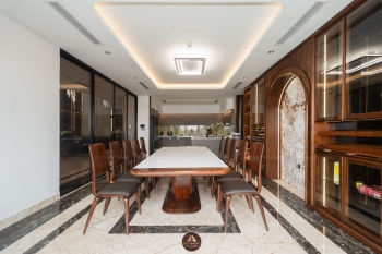 THIẾT KẾ NỘI THẤT GỖ ÓC CHÓ VILLA ĐÔNG ANH