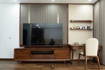 THIẾT KẾ NỘI THẤT GỖ ÓC CHÓ VILLA ĐÔNG ANH