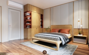 THIẾT KẾ NỘI THẤT GỖ ÓC CHÓ NHÀ PHỐ THỦ ĐỨC