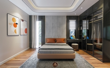 THIẾT KẾ NỘI THẤT GỖ ÓC CHÓ BIỆT THỰ VĨNH PHÚC