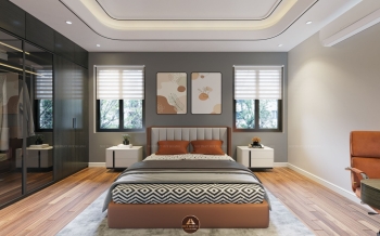 THIẾT KẾ NỘI THẤT GỖ ÓC CHÓ BIỆT THỰ VĨNH PHÚC