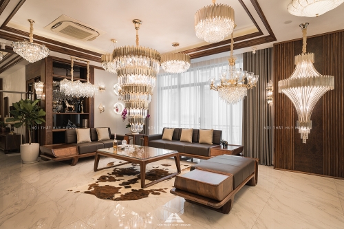 Sofa gỗ óc chó hiện đại Avalon 01