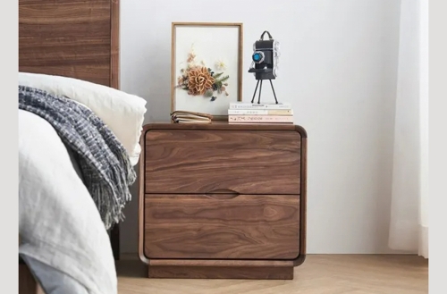 Táp đầu giường gỗ óc chó mẫu 21