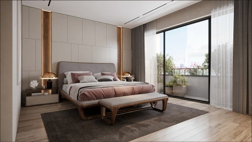 Táp đuôi giường gỗ óc chó mẫu 14