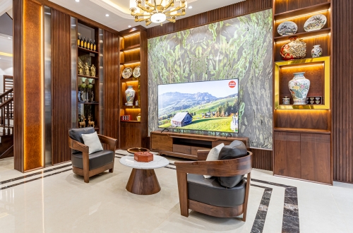 Bàn trà gỗ óc chó mẫu 06