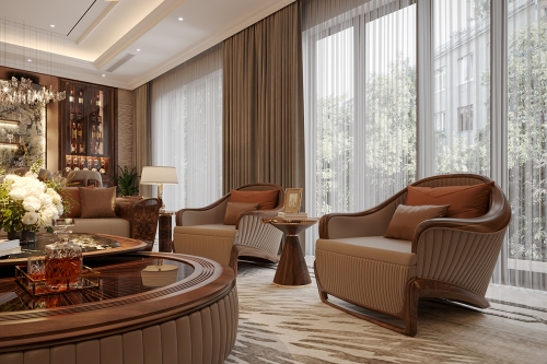 Ghế thư giãn gỗ óc chó mẫu 04