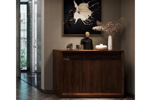 Tủ Console gỗ óc chó mẫu 02