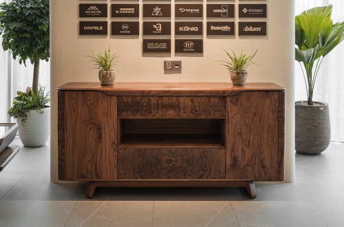 Tủ Console gỗ óc chó mẫu 04