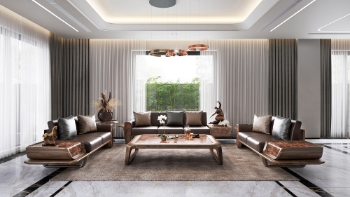 Sofa gỗ óc chó tự nhiên Avalon 11