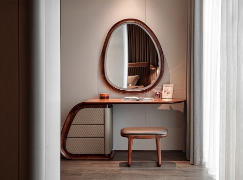 Bàn trang điểm gỗ óc chó BTĐ-16