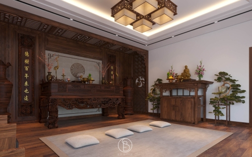 Bàn thờ gỗ óc chó BT-10