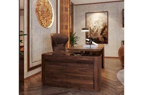 Bàn làm việc gỗ óc chó BLV-06