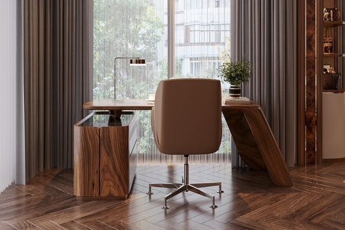 Bàn làm việc gỗ óc chó BLV-09