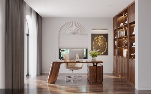 Bàn làm việc gỗ óc chó BLV-10