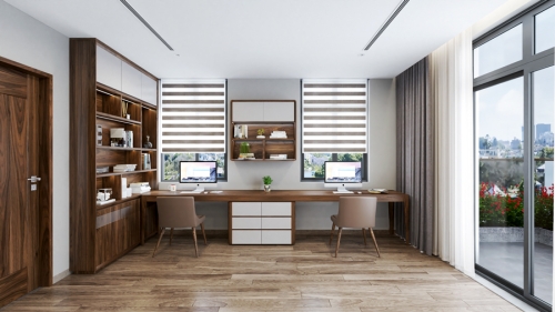 Bàn làm việc gỗ óc chó BLV-13