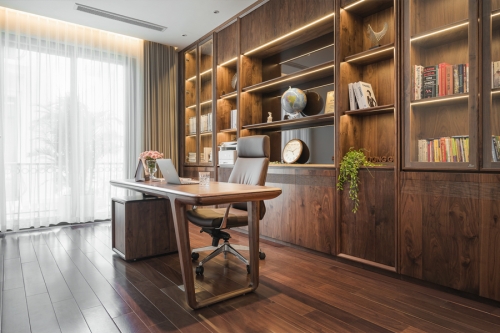 Bàn làm việc gỗ óc chó BLV-14