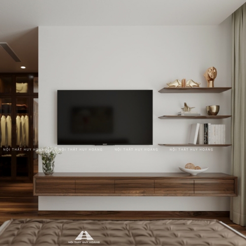 Kệ tivi gỗ óc chó KTV-14
