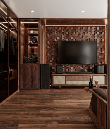 Kệ tivi gỗ óc chó KTV-33