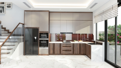 Tủ bếp óc chó TB-04