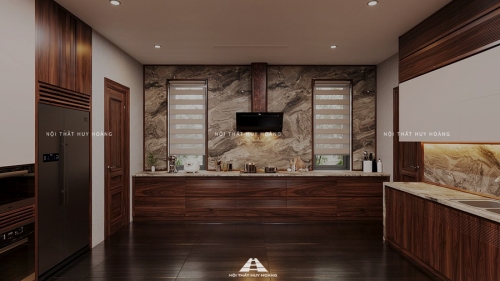 Tủ bếp gỗ óc chó TB-11