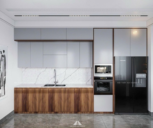 Tủ bếp gỗ óc chó TB-13