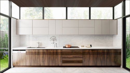 Tủ bếp gỗ óc chó TB-20