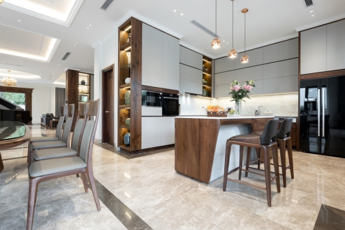 Tủ bếp gỗ óc chó TB-21