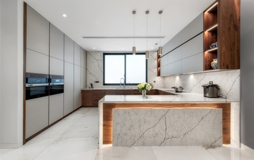 Tủ bếp gỗ óc chó TB-23