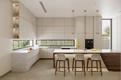 Tủ bếp gỗ óc chó TB-26