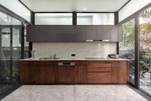 Tủ bếp gỗ óc chó TB-27