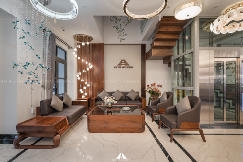 Bộ sofa phòng khách gỗ óc chó Avalon 04