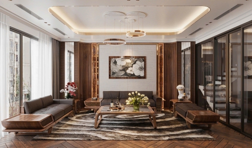 Bộ sofa gỗ óc chó Avalon Grain